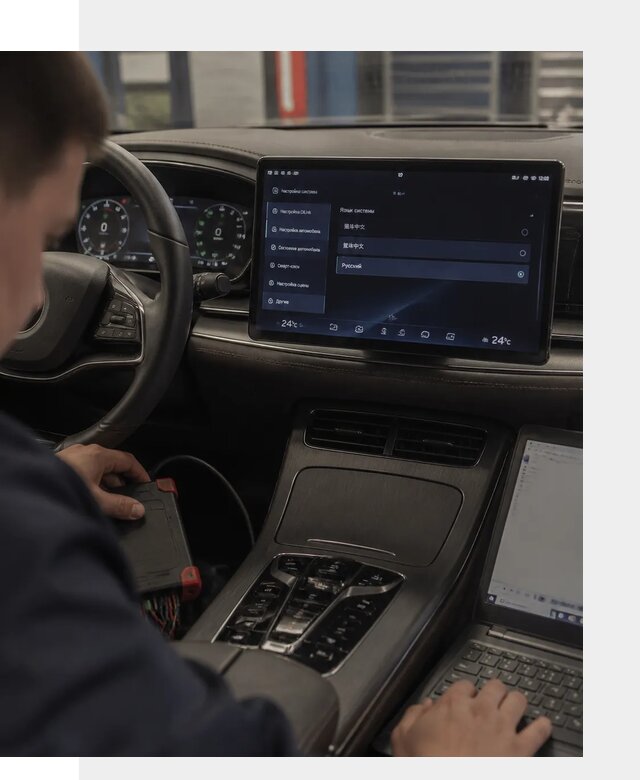 Русификация автомобиля BYD HAN для эксплуатации в Сердобске